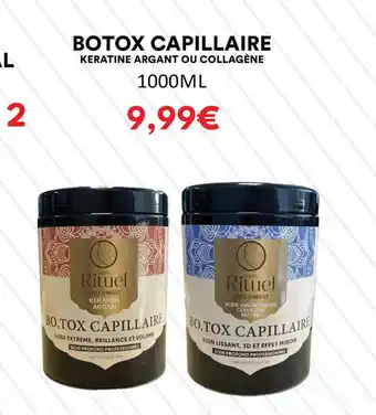 Hmarket BOTOX CAPILLAIRE KERATINE ARGANT OU COLLAGÈNE offre