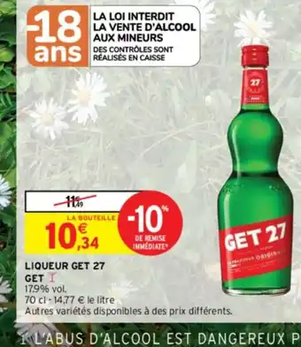 Intermarché Contact LIQUEUR GET 27 offre