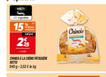 Netto CHINOIS À LA CRÈME PÂTISSIERE NETTO offre