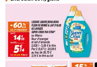 Netto LESSIVE LIQUIDE BORA BORA FLEUR DE MONOT & LAIT D'ALOE offre