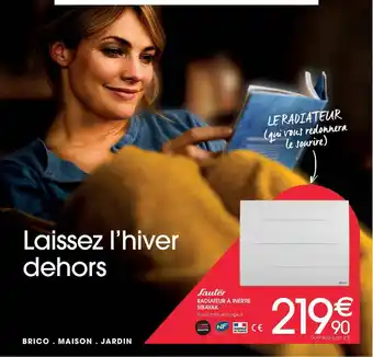 Brico Pro Radiateur à Inertie Sbayak Sauter offre