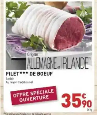 Grand Frais Filet De Bœuf offre