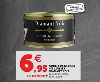 Hyper U Confit De Canard 4-6 Cuisses Diamant Noir offre