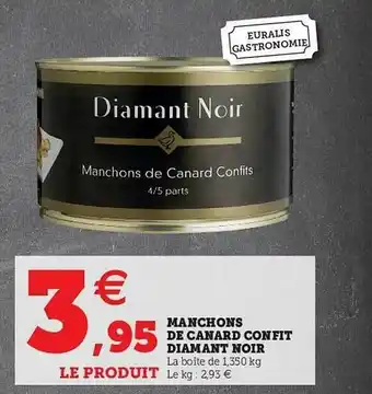 Hyper U Manchons De Canard Confit Diamant Noir offre