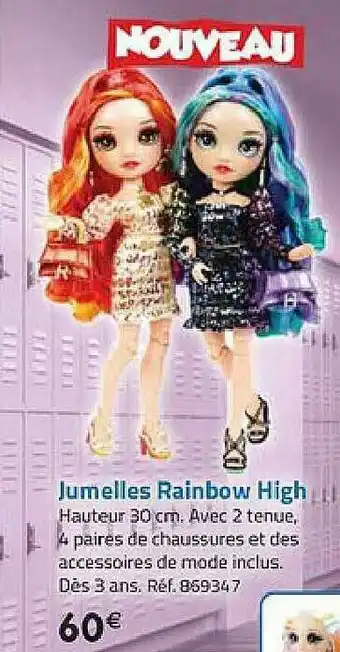 La Grande Récré Jumelles Rainbow High offre