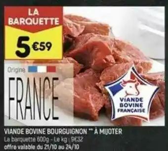 Viande Bovine Bourguignon à Mijoter