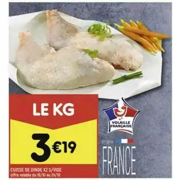 Cuisse De Dinde X2 S-vide