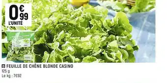 Feuille De Chêne Blonde Casino