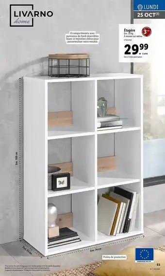 Lidl étagère Livarno Home offre