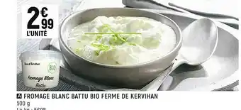 Spar Fromage Blanc Battu Bio Ferme De Kervihan offre