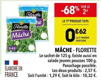 Supeco FLORETTE MÂCHE offre