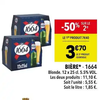 Supeco 1664 BIÈRE offre