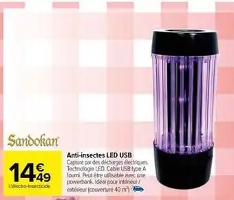 Carrefour Sandokan - anti-insectes led usb offre