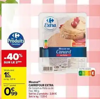 Carrefour Carrefour - mousse offre