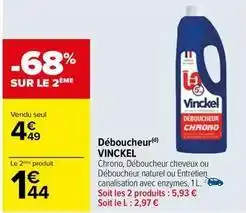 Carrefour Vinckel - déboucheur offre