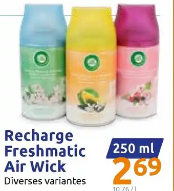Action Recharge freshmatic air wick offre