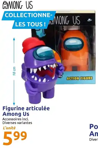 Action Figurine articulée among us offre