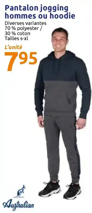 Action Pantalon jogging hommes ou hoodie offre