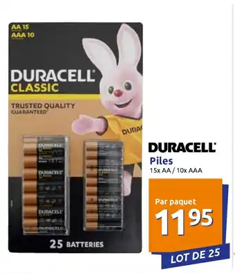 Action Piles offre