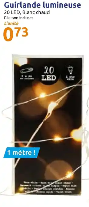 Action Guirlande lumineuse offre