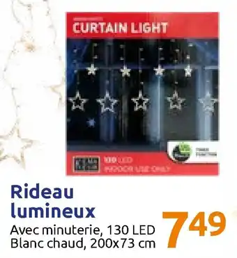 Action Rideau lumineux offre