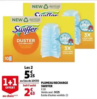 Auchan Plumeau recharge swiffer offre