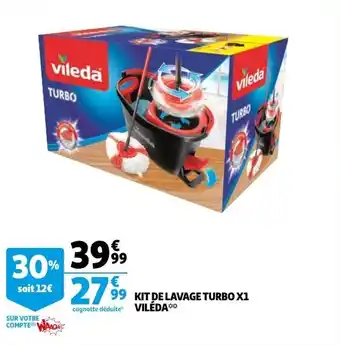 Auchan Kit de lavage turbo X1 viléda offre