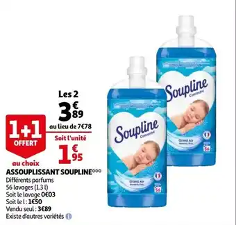 Auchan Assouplissant soupline offre