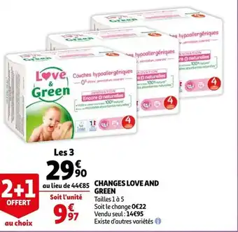 Auchan Changes love and green offre