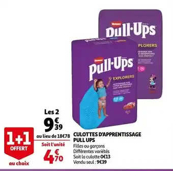 Auchan Culottes d'apprentissage pull ups offre