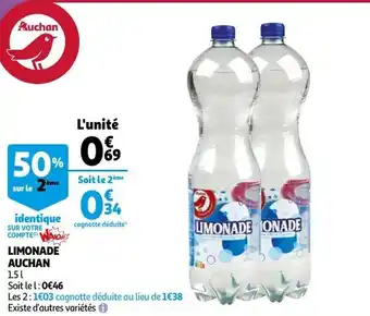Auchan Limonade auchan offre
