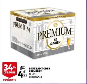 Auchan Bière saint omer premium offre