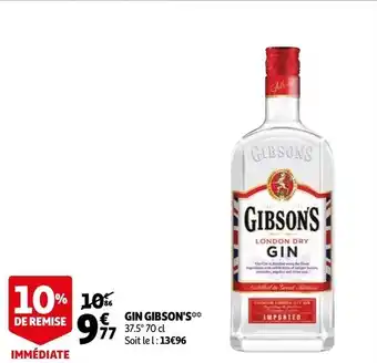 Auchan Gin gibson's offre