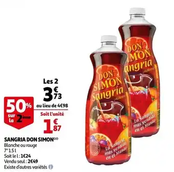 Auchan Sangria don simon offre