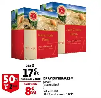 Auchan IGP pays d'herault offre