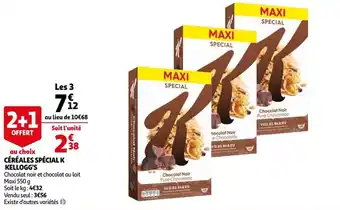 Auchan Céréales spécial k kellogg's offre
