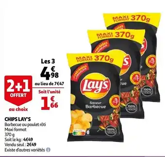 Auchan Chips lay's offre