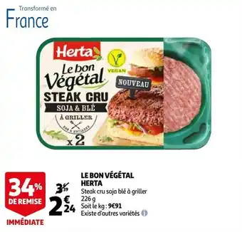 Auchan Le bon végéral herta offre