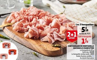 Auchan Chiffonnade de mortadelle auchan le charcutier offre