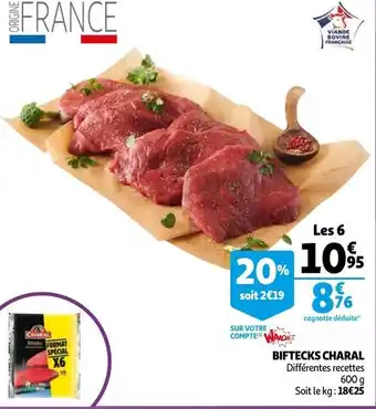 Auchan Biftecks charal offre