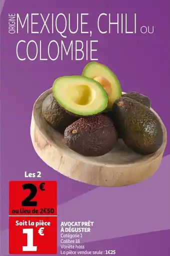Auchan Avocat prêt à déguster offre