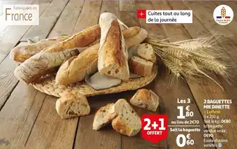 Auchan 2 Baguettes mie dinette offre