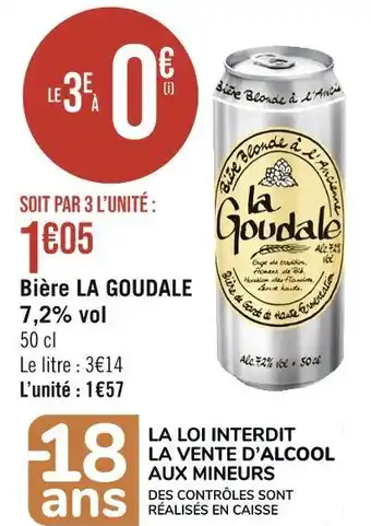 Casino Supermarchés LA GOUDALE Bière 7,2% vol offre