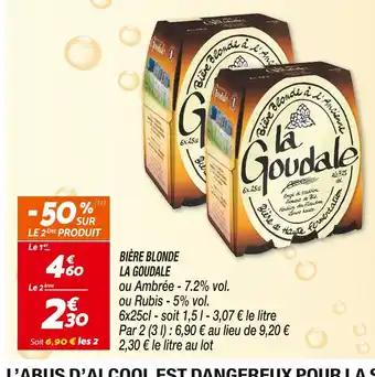 Netto LA GOUDALE BIÈRE BLONDE offre
