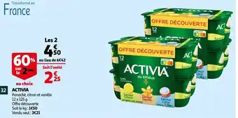 Auchan Activia offre