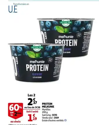 Auchan Protein melkunie offre