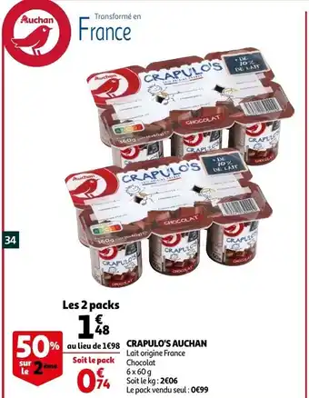Auchan Crapulo's auchan offre