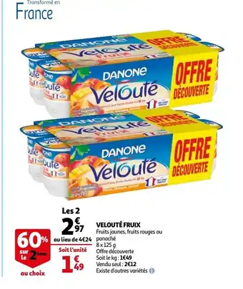 Auchan Velouté fruix offre