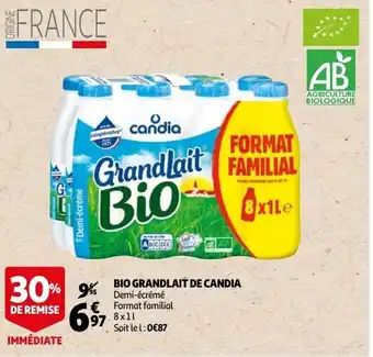Auchan Bio Grandlair de Candia offre