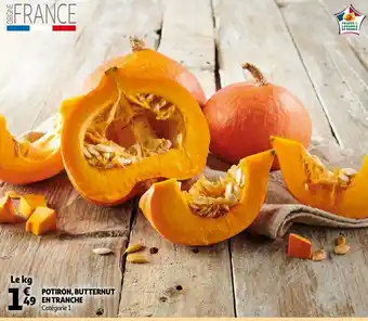 Auchan Potiron, Butternut en tranche offre